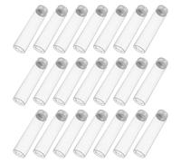 POPETPOP 30pièces Flacons Verre Vides Bouchon à Vis Lot de Tubes Transparents pour Échantillons Cosmétiques et Laboratoire