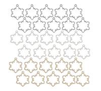 POPETPOP 30pièces Pendentifs Flocon de Résine Époxy Pendentifs Clos Clos pour Création Bijoux et Loisirs Créatifs