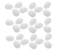 POPETPOP 30pièces Œufs Factices Plastique pour Perroquets Œufs Artificiels pour Gestion De Et De Pigeons Outils De Formation Et Habitudes De Couveuse