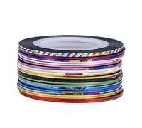 POPETPOP 30rouleaux Ruban Adhésif Holographique Rouleau Pour Nail Art Stickers Pour Ongles Soi-même Bandes Adhésives Pour Manucure Et Pédicure