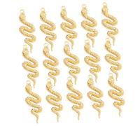 POPETPOP 32 Pcs Charms Serpent En Zinc Pour Bijoux Diy Finition Élégante, Trou Pratique Pour Colliers, Bracelets Et Boucles D'oreilles, Pour Créations Artisanales