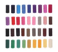 POPETPOP 36 Pelotes de Fils à Coudre en Polyester Assortis Fil à Broder Main pour Quilting DIY Loisirs Créatifs et Réparations Assortiment 6 Sets de 6 Couleurs Vives pour Couture Manuelle