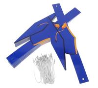 POPETPOP 36 Pièces Chapeau en Papier de Graduation Bleu, 36 36 Cordons, Large Bord, Bande Élastique Réglable, pour Cérémonies de Maternelle et Jeux de Déguisement
