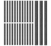 POPETPOP 36 Pièces Électrode en Graphite Tige 6mm pour Laboratoire, | Surface Lisse sans Bavure, Construction en Tige, Usage en Chimie, pour Circuits D'ampoule et Boîtes