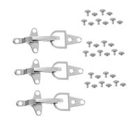 POPETPOP 3ensembles Boucles De Ceinture Métalliques Fermeture à Bascule Pour Manteaux Pulls Vestes Accessoires De Fixation Épurés Et Résistants Pour Diy Sacs Ceintures Argentés