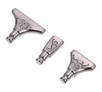 POPETPOP 3pcs Pointe du Stylo Foret en Alliage Argenté pour Peinture Diamant, Têtes de Rechange Adaptées aux Stylos de Peinture Diamant, pour Artistes Habiles