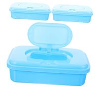 POPETPOP 3pièces Distributeur De Lingettes Boîte à Lingettes Pour Salle De Bain Contenant Rechargeable