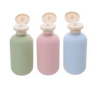 POPETPOP 3pièces Flacons De Voyage Souples Bouchon à Clapet Étanche De Flacons Vides Pour Après-shampoing Gel Douche Et Lotion
