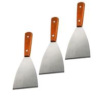 POPETPOP 3pièces Spatule à Steak Acier Inoxydable Grattoir Multifonction pour Cuisson Spatule Inclinée pour Plaque de Cuisson