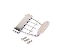 POPETPOP 4 cordes Plated Adjustable Tailpiece For String Guitar Durable Steel Alloy Replacement Accessory Easy Installation For Guitar Players And Enthusiasts