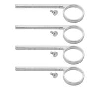 POPETPOP 4 Ensembles Bague Coulissante de Valve pour Trompette en Métal | Accessoire pour Trompette, Anneau Réglable, Prise Ergonomique, Stabilité Antidérapante, Usure Réduite