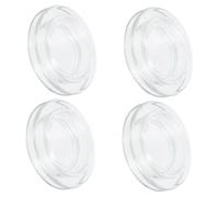 POPETPOP 4 Ensembles Kit de Bagues de Fixation Silicone Transparentes Résistantes Chaleur pour Parasol de Table Anneaux Anti-Vent pour Jardin Extérieur