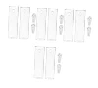 POPETPOP 4 Ensembles Vase Mural Transparent Lot de Conteneur Décoratif pour Fleurs pour Cuisine Plus Élégant Pratique Design Unique pour Floral Attrayant 2 Pièces * 4