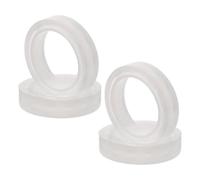 POPETPOP 4 Pièces Anneau Diffuseur Parfumé Blanc pour Ampoule en Silicone | Compatibilité Halogène et Lampe à Filament, Chauffage Lampe, Format Compact, Usage Maison et Veilleuse