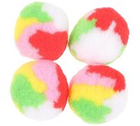 POPETPOP 4 Pièces Balle Jouet pour Chat Balles en Peluche Chat Boules De Jouet Chat Jouet Petit Jouet pour Chat Balles Interactives Chats Balle Griffoir pour Chat Balle Attrape Chat Le Chat