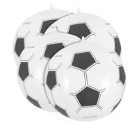 POPETPOP 4 pièces Balles de Football Gonflables de Jouets de Plage pour Garçon Fille pour Activités Fêtes Facile à Gonfler et Parfait pour Plage Piscine