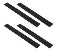 POPETPOP 4 pièces Bande Antidérapante PVC Noire Mate Lot de Adhésive et Résistante pour Marches Escalier Sols Extérieurs et Intérieurs Facile à Poser pour Sécurité Renforcée