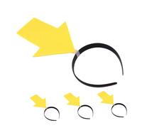 POPETPOP 4 pièces Bandeau Flèche Amusant Jaune Accessoire Noël Serre-tête Léger pour Fêtes Halloween et Photos