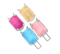 POPETPOP 4 Pièces Boîte de Rangement Cosmétique Mini Valise Transparente Organisateur Pratique et Élégant pour Faux Cils Étui Rigide pour Voyage Femme et Fille