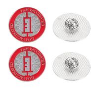 POPETPOP 4 pièces Broche Épingle Col Alliage Badge Décoratif pour Vêtements Épingle Bouton Col Unisexe pour Prévention Épidémie