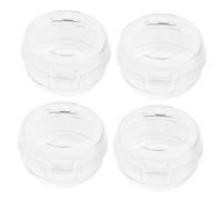 POPETPOP 4 pièces Cache-Boutons de Sécurité pour Cuisinière à Gaz Protection Transparente Facile à Ouvrir Couvre-interrupteurs Adaptés pour Plaque Gaz et Cuisinière Sécurité Garçon Fille