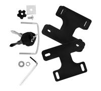 POPETPOP 4 Pièces Clips de Fixation pour Barres Transversales de Toit de Voiture en Fer Noir, Finition Lisse, Solides et Fiables, Accessoires pour Coffre et Voyages Routiers