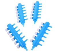 POPETPOP 4 Pièces Distributeur d'air pour Aquarium en Plastique 6 Voies, Vanne de Régulation Précise et Clapet Anti-Retour, pour Aquariums Professionnels et Domestiques