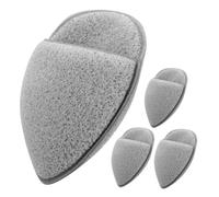 POPETPOP 4 pièces Éponge Exfoliante Visage Forme Goutte Eau et Triangle Nettoyant Pores Douce et Réutilisable pour Démaquillage Précis et Lavage Quotidien