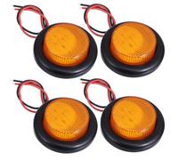 POPETPOP 4 Pièces Feu Latéral de Camion 24v à 7 LED 3528 Smd, PC Marron | Arrière pour Remorque, Retrait Facile, Faible Consommation, Élevée, Usage Camion