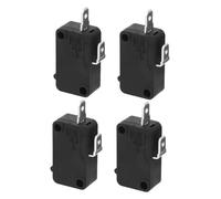 POPETPOP 4 pièces Interrupteur de Porte Micro Ondes Noir Remplacement Facile Compatible Sécurité Améliorée Installation Rapide pour Appareils de Cuisine