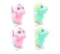 POPETPOP 4 pièces Jouets Dinosaure à Remonter Mécanique pour Garçon Fille Jouets Cartoons Colorés et Sécurisés pour Garçons et Filles Couleurs Aléatoires Couleur Couleur Aléatoire