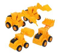 POPETPOP 4 pièces Jouets Tracteur Garçon Fille Pelleteuse Extérieure Réaliste Camion Construction pour Coordination Main Œil et Développement Pratique