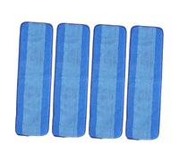 POPETPOP 4 pièces Lot de Pads de Vadrouille Réutilisables Microfibre Recharge de Balai Compatible avec Bona Nettoyage pour Sols Durs et Lavables Machine pour Maison et Bureau