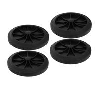 POPETPOP 4 pièces Lot de Roues de Rechange pour Poubelle Extérieur Roues Increvables Caoutchouc Remplacement Robuste pour Poubelle Mobile Accessoires Durables pour Chariot et Conteneur