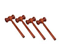 POPETPOP 4 pièces Marteaux de Juge Bois Accessoires de Costume Garçon Fille Jouets de Rôle pour Garçons et Filles Maillets Compacts pour Jeux Enchères et Éducatifs