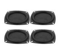 POPETPOP 4 Pièces Membrane Cadre en Fer 4 Pouces Haut-Parleur Passive pour Réponse des Basses Améliorée et Diffusion Sonore Large, pour Subwoofer et Usage Automobile