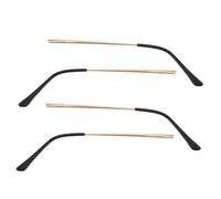 POPETPOP 4 Pièces Metal Eyeglass Replacement Arms Legs Double Tooth Temples For Glasses Frame Repair Kit Stylish