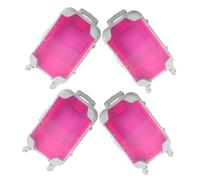 POPETPOP 4 pièces Mini Valise Maquillage Portable Étui Rangement Cosmétique Voyage Compact Organisateur Maquillage et Protection Douce pour Faux Cils Mallette Trolley Miniature pour