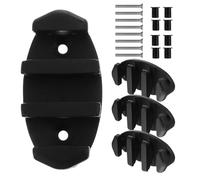 POPETPOP 4 Pièces Nylon Rope Cleats for Kayak Canoe and Small Boats Boat Clam Cleats with Screws Stable Mooring and Lightweight Deck Accessories