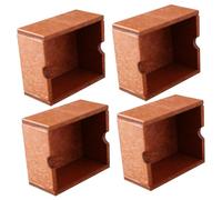 POPETPOP 4 pièces Paniers Miniatures Bois pour Maison de Poupées Rangements Décoratifs Accessoires Miniatures Rustiques pour Créer Une Atmosphère Accueillante
