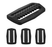 POPETPOP 4 Pièces Passant de Ceinture en Abs Noir Anneau Harnais de Plongée, Boucle de Ceinture de Lest Offrant Stabilité Renforcée et Ajustement pour Plongées Prolongées