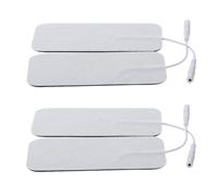 POPETPOP 4 pièces Patchs Auto-adhésifs en Gel Conducteur pour Électrostimulation Ems Faible Impédance Réutilisables et Compatibles Coussinets de Remplacement pour Massage Électrique