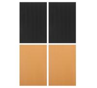 POPETPOP 4 Pièces Patin Antidérapant pour Talons Hauts, Semelle Auto-adhésive en Silicone, Protection du Talon, du Bruit, 100x150mm, Noir et Nude, pour Bureaux et Bibliothèques