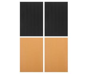 POPETPOP 4 Pièces Patin Antidérapant pour Talons Hauts, Semelle Auto-adhésive en Silicone, Protection du Talon, du Bruit, 100x150mm, Noir et Nude, pour Bureaux et Bibliothèques
