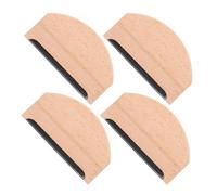 POPETPOP 4 Pièces Peigne Antipeluches avec Manche Bois Brosse Vêtement pour Enlever Bouloches Pulls Laine et Lainages Soin Délicat des Tissus
