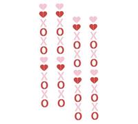 POPETPOP 4 Pièces Pendentif De La Saint-Valentin Décor Alphabet Signe De Cour Signe De Porte D'Entrée Signe De Porte De La Saint-Valentin Signe De La Saint-Valentin Signe Mural De La