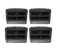 POPETPOP 4 Pièces Pieds D'escabeau de Remplacement Couvre-pieds D'échelle en Caoutchouc Noir Antidérapants, du Bruit, Absorption des Chocs, pour Escabeau