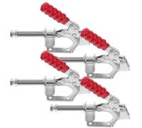 POPETPOP 4 pièces Pince à Serrage Rapide Outil de Maintien Robuste pour Menuiserie Mécanisme Push Pull Pince à Main pour Projets DIY et Industriels