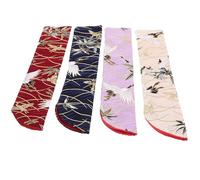 POPETPOP 4 pièces Pochette Vintage pour Éventail Étui à Motifs Japonais de Sacs de Rangement pour Éventails Portables Protection Pratique et Élégante