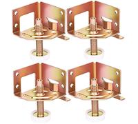 POPETPOP 4 Pièces Réhausseurs Réglables pour Mobilier Extérieur Patins de Table avec Distribution de Poids Équilibrée Conception Rayures
